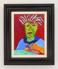 Sid Rheuban, Elaine in Maui, acrylic on canvas board