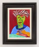 Sid Rheuban, Elaine in Maui, acrylic on canvas board