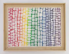 Alma Thomas, Rainbow III, oil on Masonite, 1964, bears signature, date and