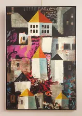 Michael Frary, Portofino, oil on Masonite, 1969