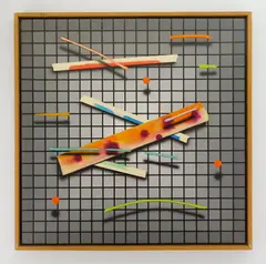 Joseph Ramsauer, Square 8, oil on canvas, 1986