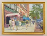 Michael Joseph, Boston Street Scene, oil on canvas, 1988
