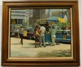 Morris Hassen, Philadelphia Street Scene Series #7, oil on canvas, 1989