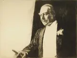 After Dinner by Joseph Simpson, etching, offered Mar 2024