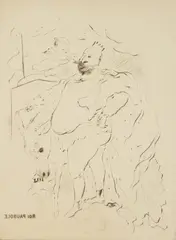 Vértes Marcell, Les Adventures de Roi Paulsole, drypoint, 1930, matted and