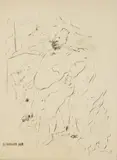 Vértes Marcell, Les Adventures de Roi Paulsole, drypoint, 1930, matted and