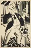 Boris Artzybasheff, The Tycoon wood, engraving, ca. 1940