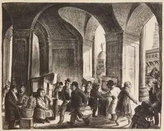 Don Freeman, The Municipal Building (Mc Culloch 26), lithograph, 1931