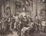 Don Freeman, Astor Lobby- Show Time (Mc Culloch 34), lithograph, 1932