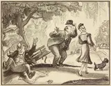 Don Freeman, A Walk in The Park, lithograph, matted and