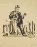 Hugo Gellert, Primary Accumulation 14, lithograph, 1933