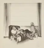Hugo Gellert, The Professional Patriot, lithograph, 1936