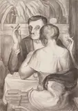 Charles Wheeler Locke, Table d'Hote, lithograph, ca. 1930