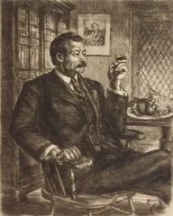 John Sloan, Robert Henri, Painter (Morse 246 vi/VIII), etching, 1931