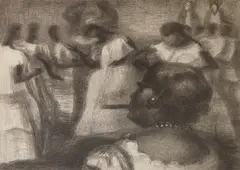 Lewis W. Rubenstein, Macumba, lithograph, c. 1940-45