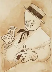 W. C. Fields by Al Hirschfeld, etching and aquatint, 1974, offered Mar 2024