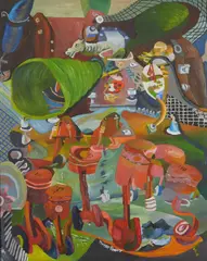 Horse Power by Charles E. Harris, oil on canvasboard, offered Mar 2024