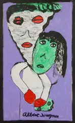 Albert Wagner, Happy Couple, oil on panel
