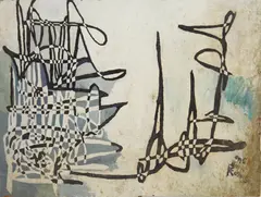 #116 by Charles E. Harris, oil on canvasboard, 1966, offered Jan 2024