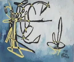 #118 by Charles E. Harris, oil on canvasboard, 1966, offered Jan 2024