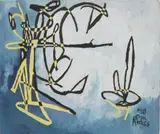 Charles E. Harris, #118, oil on canvasboard, 1966