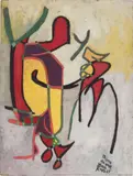 Charles E. Harris, Bijou dix Sept, oil on canvasboard, 1965