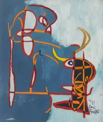 #N11 by Charles Emer Harris, oil on canvasboard, 1966, offered Jan 2024