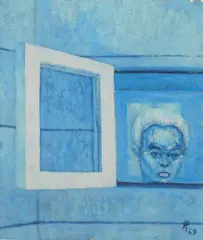 Portrait of a Woman by Charles E. Harris, oil on canvasboard, 1969, offered Jan 2024