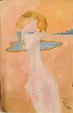 Charles E. Harris, La Oeil, oil on panel, 1964