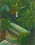 Charles E. Harris, Green Vegetation, oil on canvasboard, estate