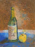 Charles E. Harris, Still-Life with Wine and Apples