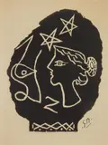 Georges Braque, Untitled, aquatint, 1947, as illustrated in Du Cubisme on verso