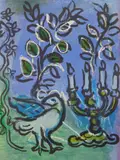 Marc Chagall, 'The Candlestick (Mourlot 366) lithograph in colors, lithograph