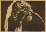 Selbstbildnis (Klipstein 202) by Käthe Kollwitz, woodcut, offered Feb 2024