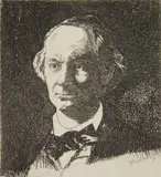 Edouard Manet, Baudelaire En Face, etching, 1865, published by Ferdinand Roten