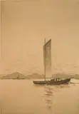 John Taylor Arms, A Hong Kong Canal Boat (Fletcher 23), etching and aquatint, 1919