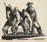 Bernard Brussel-Smith, Steel-Linin' Chant wood, engraving