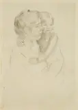 Mary Cassatt, Denise Holding her Child (Breeskin 204), drypoint, ca. 1905, posthumous printing