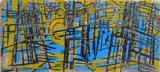 Werner Drewes, Forest (Rose 195), woodcut in colors, 1959