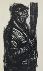 Raymond Gloeckler, Skip, woodcut
