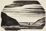 Rockwell Kent, Coastal Scene, pen and ink on paper