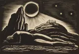 Rockwell Kent, Twilight of Man (Burne-Jones 6) wood, engraving, 1926