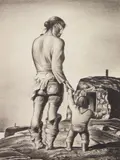 Rockwell Kent, Dirty Deborah (Burne-Jones 96), lithograph, 1933