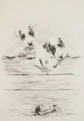 Marguerite Kirmse, What Is It?, etching