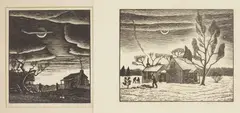 J. J. Lankes, New Moon- wood, engraving, 1936