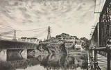 Louis Lozowick, City on a Rock (Flint 79), lithograph, 1931