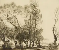 Roi Partridge, Willow Pattern (White 148), etching, 1923-24