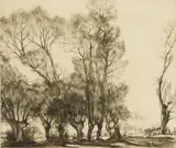 Roi Partridge, Willow Pattern (White 148), etching, 1923-24