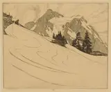 Roi Partridge, Up North (White 180), etching, 1927