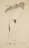Leonard Baskin, Birdman (Fern & O'Sullivan 520), etching, 1969